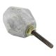 Grey Round Hexagon Stone Cabinet Knobs